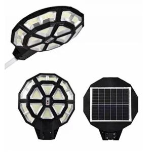 ROTUNDA 1000W Napelemes utcai lámpa 990 LED-del és távirányítóval, több nézet - Napelemes lámpa