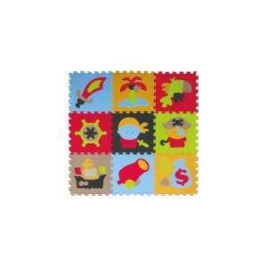 Babygreat Covoras Puzzle Aventurile piratilor 92x92 cm 96731367 - Puzzle 3D & Puzzle cu burete