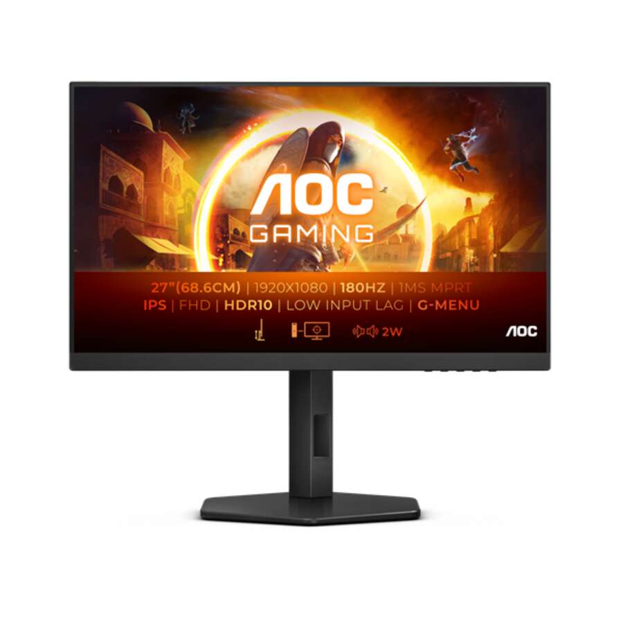 Aoc gaming 180hz ips monitor 27" 27g4x, 1920x1080, 16:9, 300cd/m2...