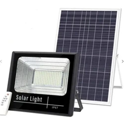 Ściemnialny reflektor solarny LED o mocy 400W z pilotem i panelem słonecznym