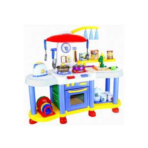 Divendi play kitchen with 30 accessories, worktop, sounds and lights, multi-colored - Malipen