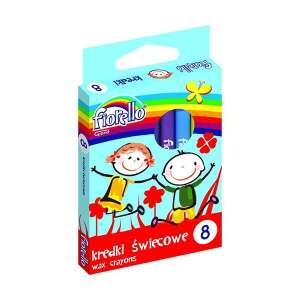 Fiorello Grand 8er Pack runde Wachsmalstifte, perfekt für Kinder zum Malen und Zeichnen - Zeichengeräte