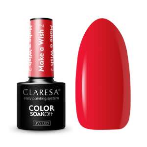 Claresa Make a Wish 2 Gellack, rote Farbe, UV/LED, einfaches Lackiersystem - Gel-Lack
