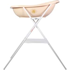 Tryco babakád állvány bézs káddel, 84 cm, összecsukható, kényelmes fürdetéshez - Tryco