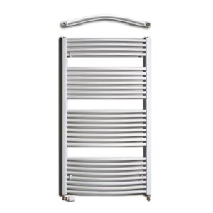 Birossi Íves Törölközőszárító Radiátor Fehér 450x1320 mm fürdőszobai fűtéshez - Víz, Gáz & Fűtésszerelés