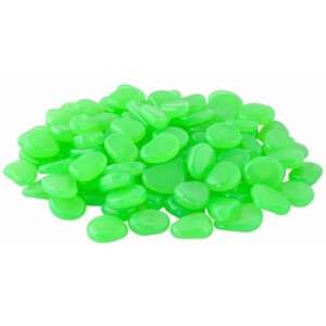 100 pack of green glow in the dark pebbles, 2/3 cm - Art & Craft