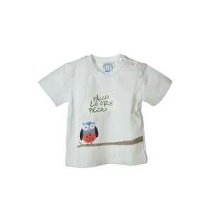 My Collections fehér, baglyos baba póló – 9 hó 36062398 Gyerek pólók - Fehér