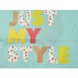 Set de tricou albastru Knot So Bad și pantaloni scurți cu inimă 126976614 - Knot So Bad