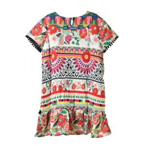 Desigual Virágos Lányruha - Rövid Ujjú - 3-4 év 127331807 - Desigual