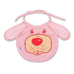 New Baby rózsaszín baba előke kutyás mintával - Előke, büfikendő
