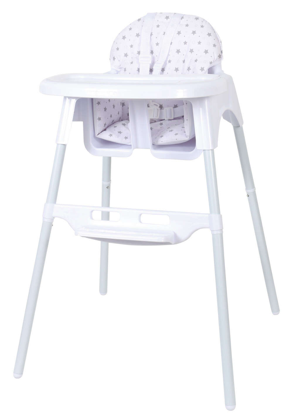 FreeON Lars Baba Etetőszék - Szürke Csillagos