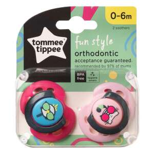 Tommee Tippee Fun Style Ortodontalis Cumi, 2 db, 0-6 hónap, Csibe és Cica mintával - Tommee Tippee
