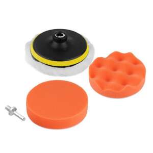 Car polishing kit with 3 polishing pads, includes a drill adapter - Car Care Tool