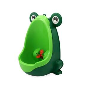 Green frog urinal for boys, potty training, easy to clean, removable container, wall mounted, 1-6 years old - Wipes, Safety Gate and Potty