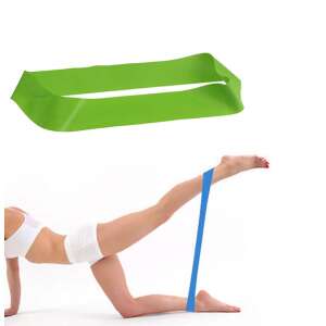 Green and blue resistance bands for pilates and fitness exercises - Resistance band & exercise band