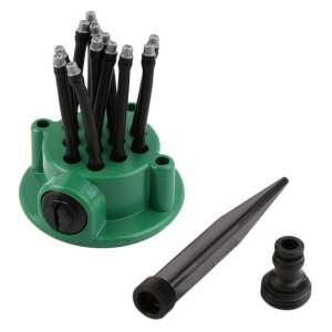 360 degree rotating sprinkler with adjustable nozzles, garden watering system, lawn sprinkler - Sprinkler and Irrigator