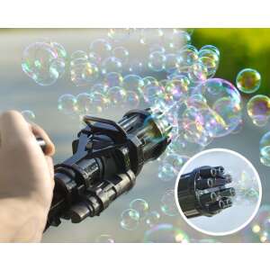Black automatic bubble blower machine for kids, makes lots of bubbles - Bubble Blower