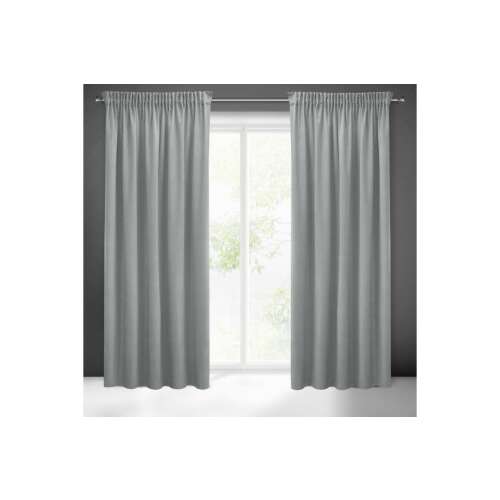 Pierre Cardin Sibel ezüst bársony sötétítő függöny, 140x270 cm, nappali dekoráció