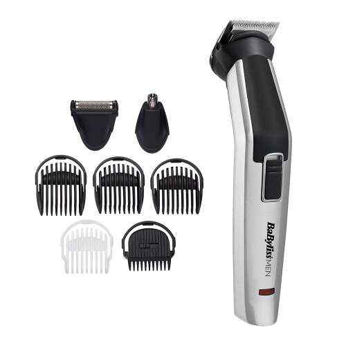 BaByliss Men 6-in-1 Multi-Trimmer mit 4 Kammaufsätzen, Nasen- und Ohren-Trimmer und Haupt-Trimmerkopf