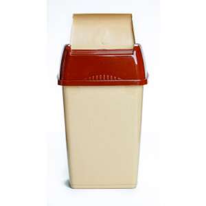 Billenő fedeles Szemetes 10L #bézs-barna