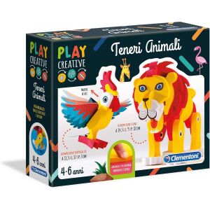 Clementoni Teneri Animali Puha Puzzle - Oroszlán és Papagáj 131547547 - Clementoni Puzzle