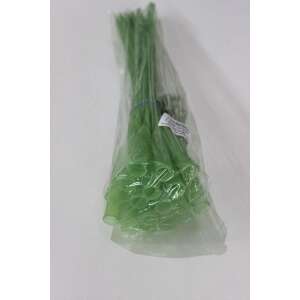 20 db 40 cm-es zöld műanyag virágszár - Tűzőhab & Oázis