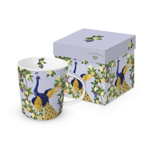 Porcelán bögre páva mintával, 0,4l, Sommerappartement Pfau, Schöner Wohnen márkájú