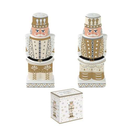 Royal Nutcracker porcelán só- és borszóró szett, 9cm, dobozban