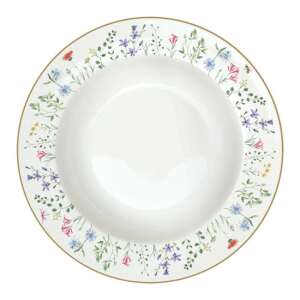 R2S.943FCIT porcelán mélytányér, 21,5cm, Fleurs et Citrons virágmintás - Tányér