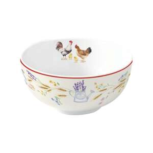 Country Life porcelántálka csirkével és csibékkel, 12cm - Tál