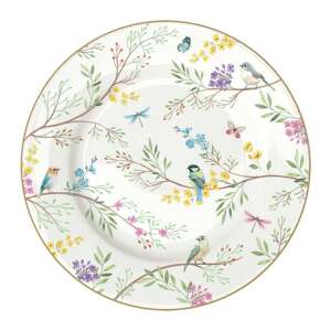 R2S.944BIME porcelán desszerttányér, 19cm, Birds Melody mintával - Tányér
