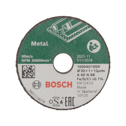BOSCH Fémvágó Korong - 50x1x10mm - 3db 96934978
