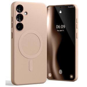 MagSafe kompatible rosa Silikonhülle für Samsung Galaxy S24 Plus - Mercury