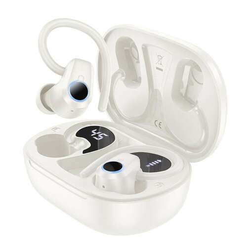 Căști bluetooth HOCO Pure Joy in-ear TWS EQ8 alb lapte 106257666