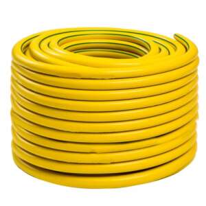 Furtun de grădină galben și verde, 50 de metri lungime, diametru de 1/2 inch - Irigare