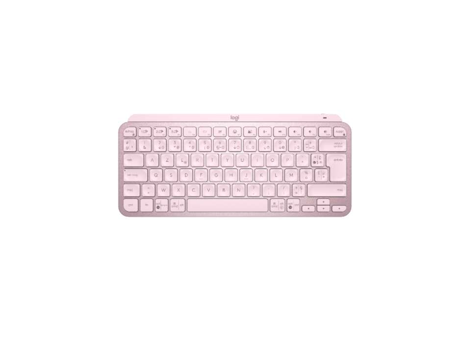 Logitech mx keys mini wireless billentyűzet (rózsaszín) - francia