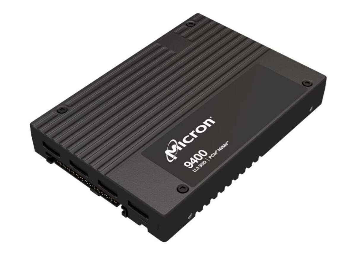 Micron 12.8tb 9400 max 2.5" pcie ssd