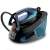 Tefal SV8151 Express Vision Dampfbügelstation, blau und schwarz, schräge Ansicht