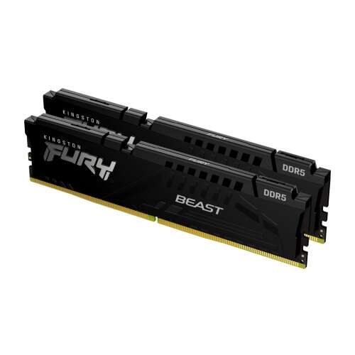 Kingston Fury Beast 64GB DDR5 RAM Kit (2x32GB) negru, AMD EXPO, 6000MHz
