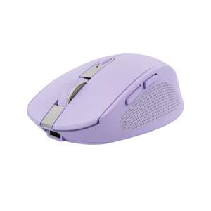 Trust Ozaa Wireless Mouse - Purple, 3/4 view, showing the side of the mouse - Mouse