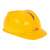Yellow safety helmet for kids, part of chainsaw toy set