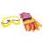 Yellow safety goggles and gloves for kids, part of chainsaw toy set