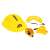 Kid's Tool Happy Time tool set safety gear: helmet, goggles, and tape measure