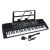 Keyboard elektroniczny MQ-6152UFB z 61 klawiszami, mikrofonem i zasilaczem