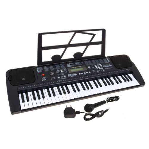 MQ-6152UFB 61-key electronic keyboard with microphone and power adapter