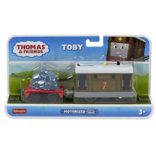 Fisher-Price Thomas i przyjaciele TrackMaster Zmechanizowany Toby Pociąg z Wagonem Towarowym