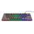 Trust GXT 867 Acira Wired Mechanical Gaming Keyboard - English (US) - Angled view with RGB lighting