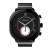 HiFuture AIX Smartwatch, black, square design, metal strap