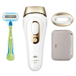 Braun Silk-expert Pro 5 IPL Hair Removal System, includes a razor, a precision head, and a travel case - Beauty & Health