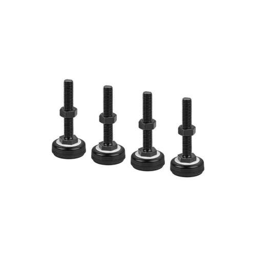 Set de picioare reglabile Lanberg AK-1602-B M10, negru, 4 buc.